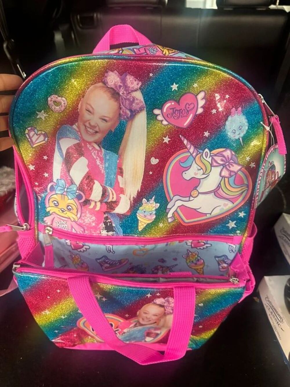 Jojo Siwa Backpack with lunch bag